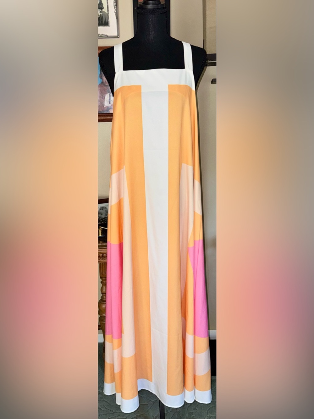 Sunday Up Pastel Blocked Sundress / Beach Coverup